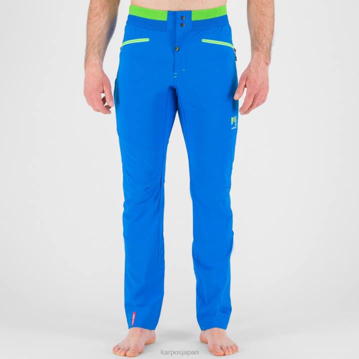 パンツ| インディゴB/ジャスミングリーン Karpos 男性 K-パフォーマンス ロック クライミング パンツ F4DL503