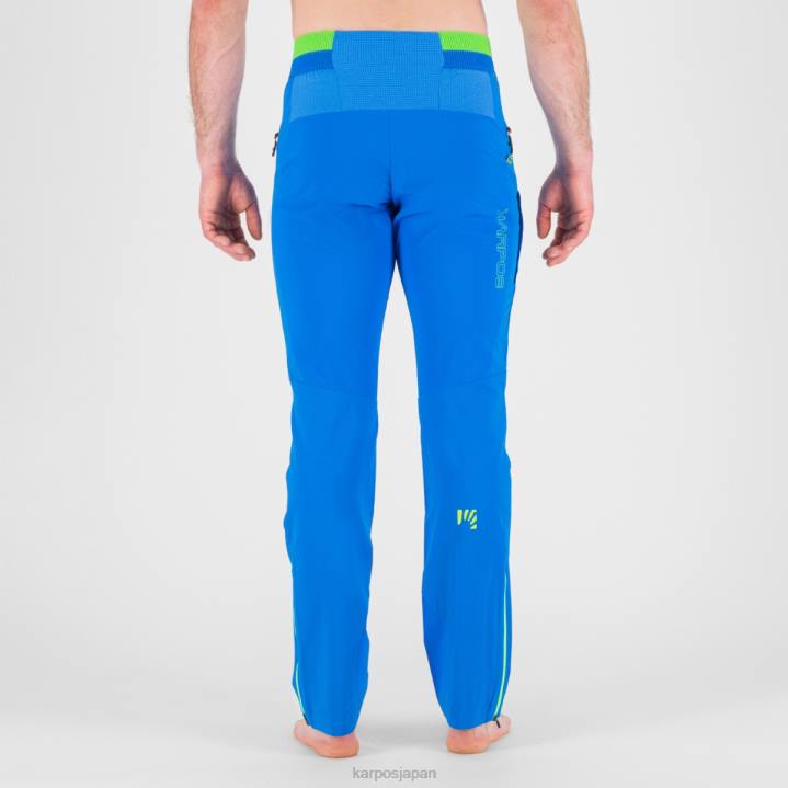 パンツ| インディゴB/ジャスミングリーン Karpos 男性 K-パフォーマンス ロック クライミング パンツ F4DL503
