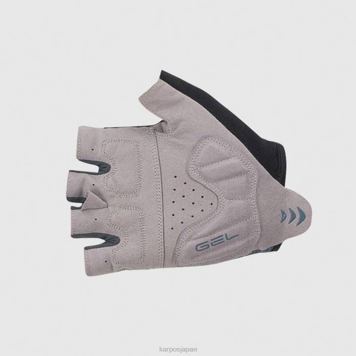 手袋| ダークスレート/北大西洋/レモ Karpos 女性 フェデリア 1/2 フィンガー グローブ F4DL909