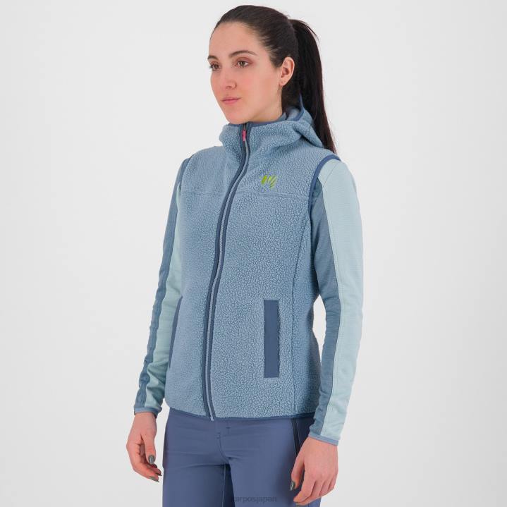 ベスト| 山の春 Karpos 女性 80年代のパーカーとベスト F4DL1092