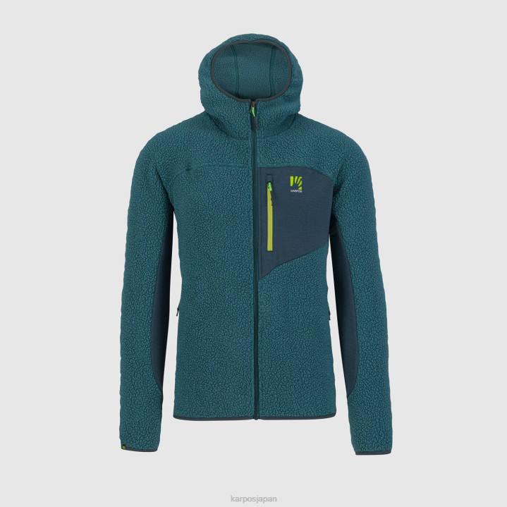 パーカー| バルサム/フォレスト Karpos 男性 80年代のパーカーフリース F4DL169