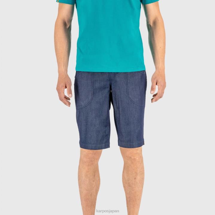 短い| 濃紺 Karpos 男性 Castegner ライト ジーンズ バミューダ F4DL620