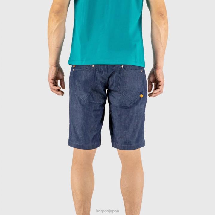 短い| 濃紺 Karpos 男性 Castegner ライト ジーンズ バミューダ F4DL620