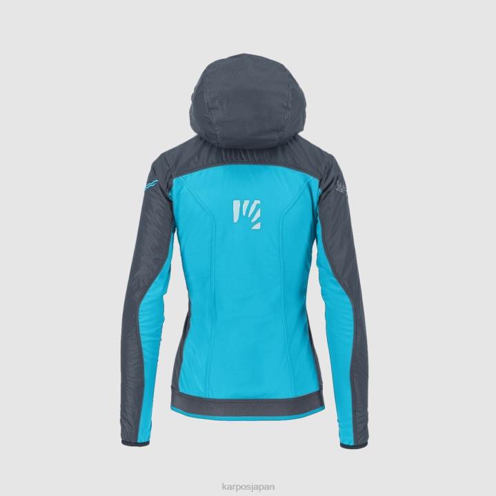 ジャケット| ダークスレート/青い環礁 Karpos 女性 フェデラジャケット付き F4DL1014