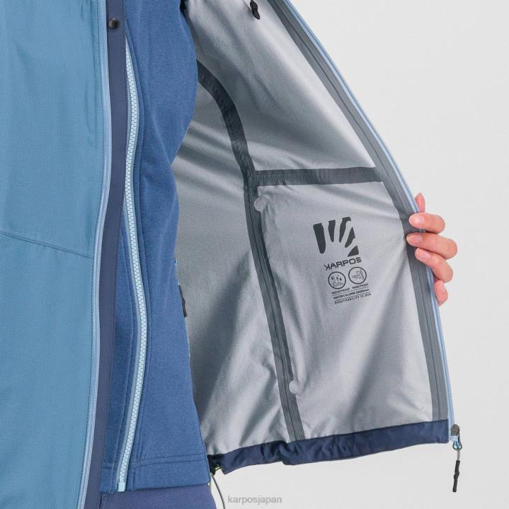 ジャケット| スプリングレイク/ヴィンテージインディゴ Karpos 女性 雨が多くてジャケット付き F4DL1034