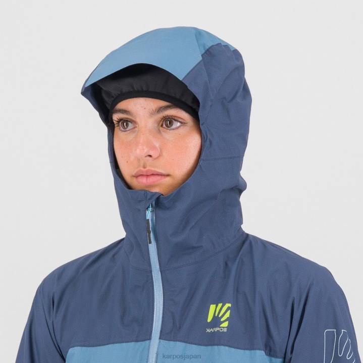 ジャケット| スプリングレイク/ヴィンテージインディゴ Karpos 女性 雨が多くてジャケット付き F4DL1034