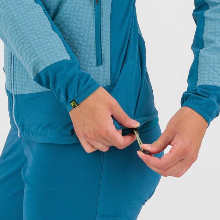 ジャケット| アドリアティックブルー/レモンカレー/コルス Karpos 女性 ジャケット付きリード F4DL1048
