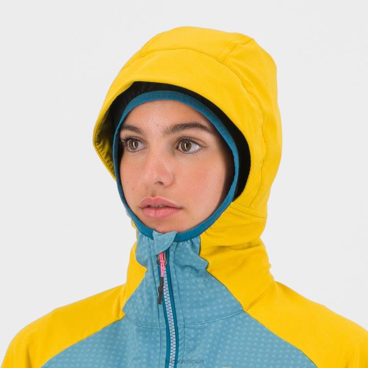 ジャケット| アドリアティックブルー/レモンカレー/コルス Karpos 女性 ジャケット付きリード F4DL1048