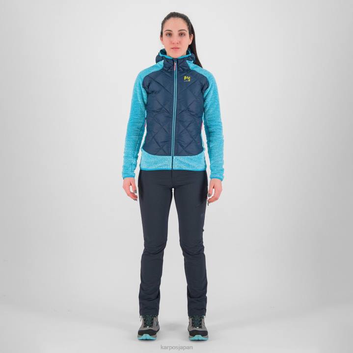 ジャケット| 真夜中/青い環礁 Karpos 女性 マルマロールジャケット付き F4DL1057