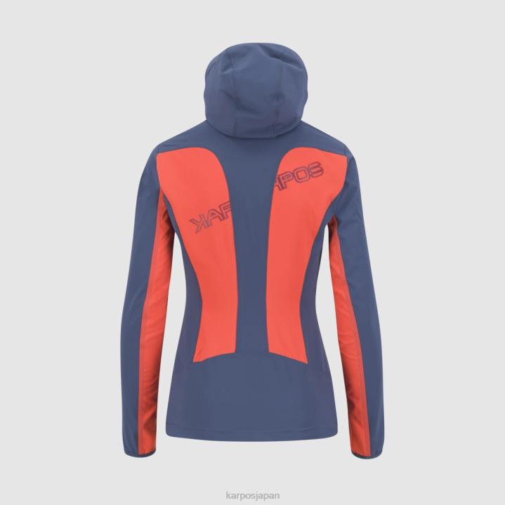 ジャケット| ホットコーラル/ヴィンテージインディゴ Karpos 女性 ジャケット付きパレテ F4DL1097