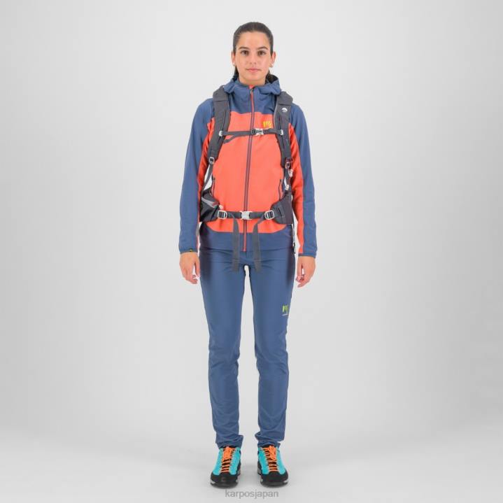 ジャケット| ホットコーラル/ヴィンテージインディゴ Karpos 女性 ジャケット付きパレテ F4DL1097