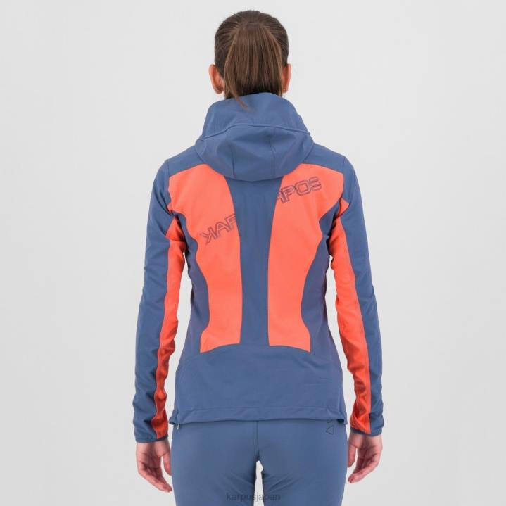 ジャケット| ホットコーラル/ヴィンテージインディゴ Karpos 女性 ジャケット付きパレテ F4DL1097