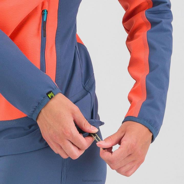 ジャケット| ホットコーラル/ヴィンテージインディゴ Karpos 女性 ジャケット付きパレテ F4DL1097