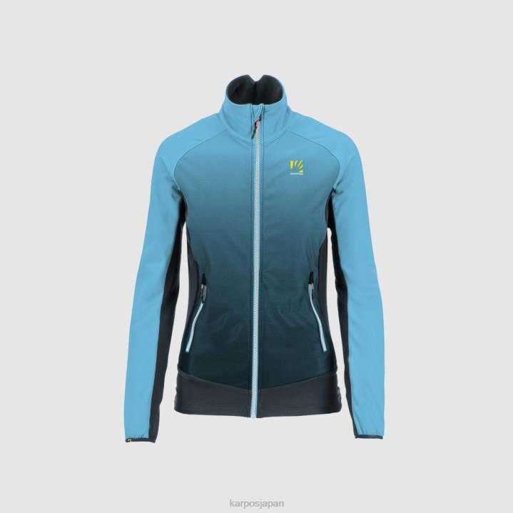 フリース| ダークスレート/青い環礁 Karpos 女性 フリース付きクローデレス F4DL1153