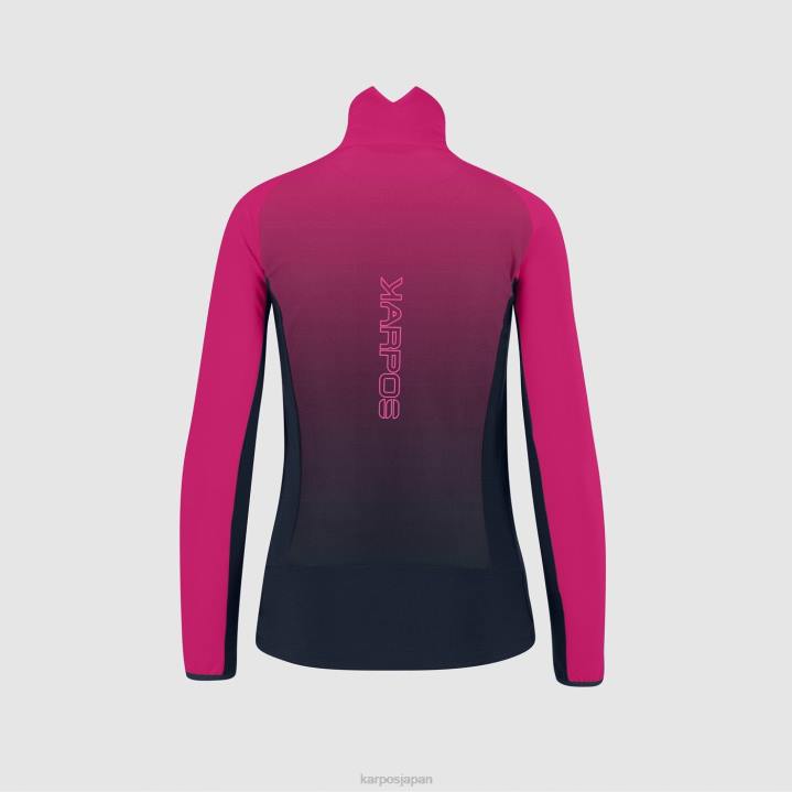 フリース| バルカン/ピンク Karpos 女性 フリース付きクローデレス F4DL1155