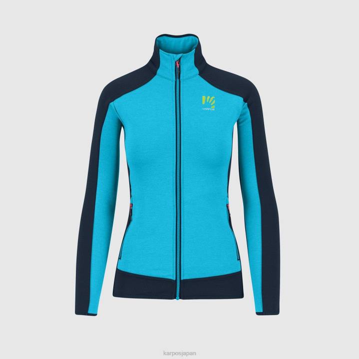 フリース| 青い環礁/バルカン Karpos 女性 フリース付きオードル F4DL1161