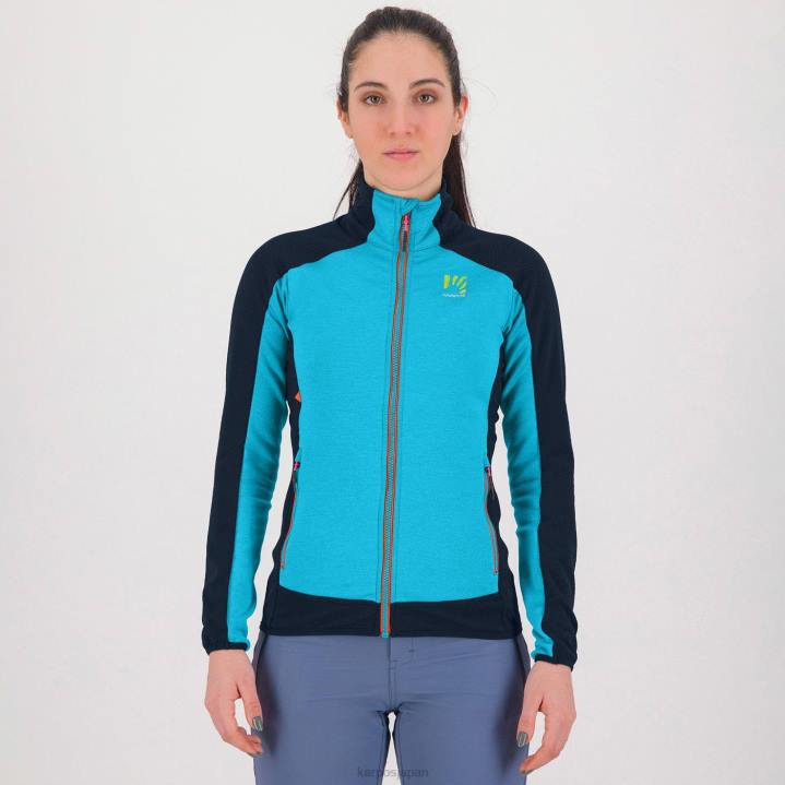 フリース| 青い環礁/バルカン Karpos 女性 フリース付きオードル F4DL1161