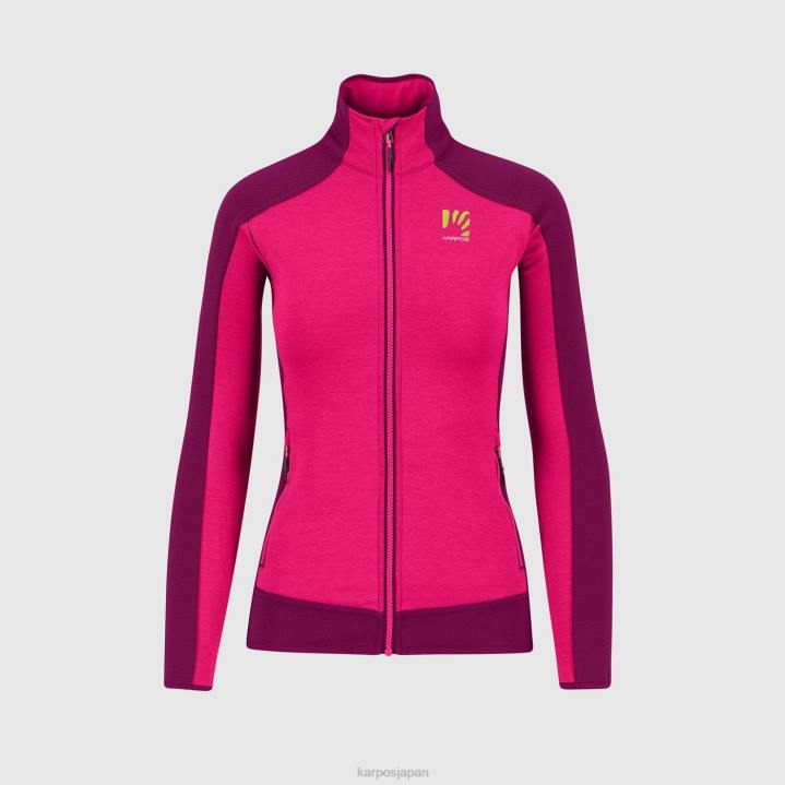 フリース| ピンク/ボイセンベリー Karpos 女性 フリース付きオードル F4DL1163