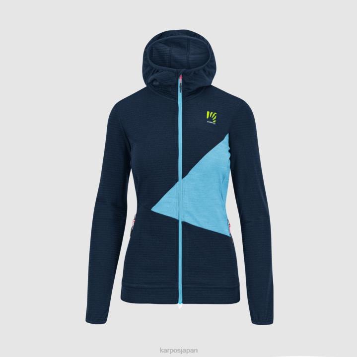 フリース| スカイキャプテン/ブルーアトール Karpos 女性 ヌヴォラウ フリース付き F4DL1178