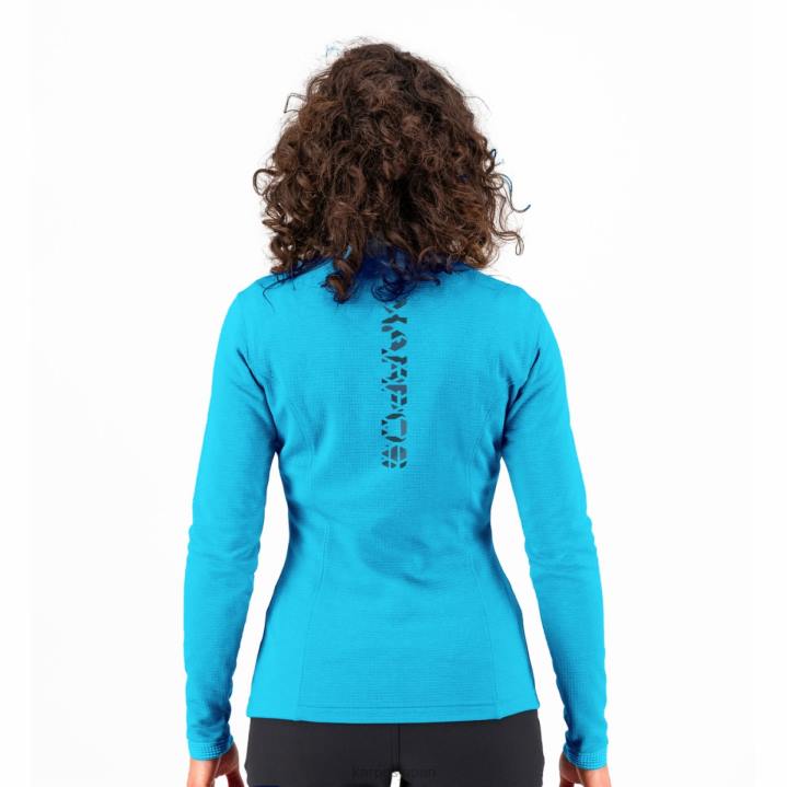 フリース| 青い環礁 Karpos 女性 ピッツォッコ ハーフジップ付き F4DL1207
