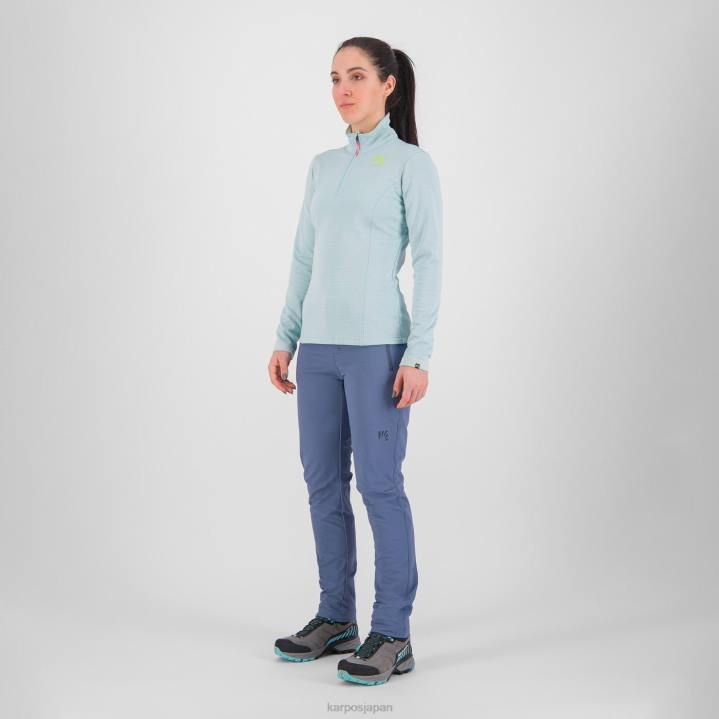 フリース| 成層圏 Karpos 女性 ピッツォッコ ハーフジップ付き F4DL1210