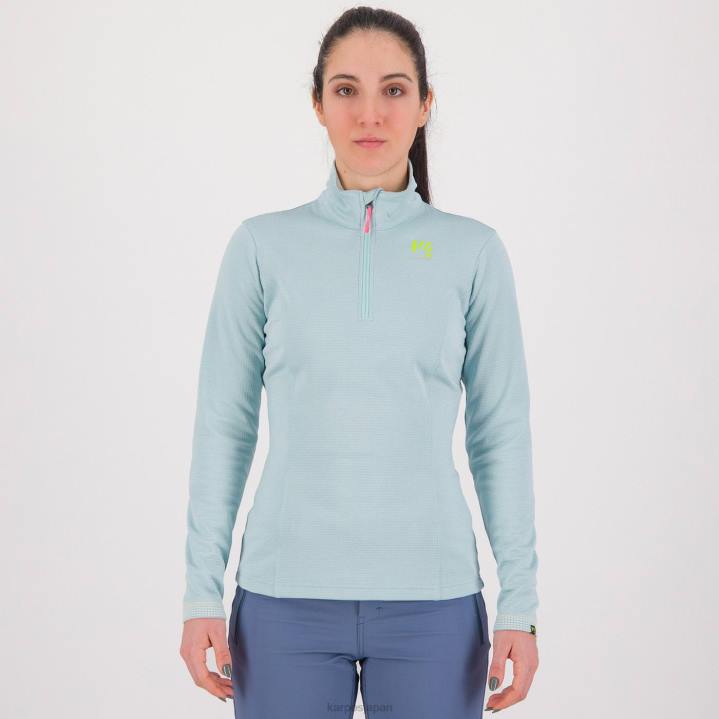 フリース| 成層圏 Karpos 女性 ピッツォッコ ハーフジップ付き F4DL1210