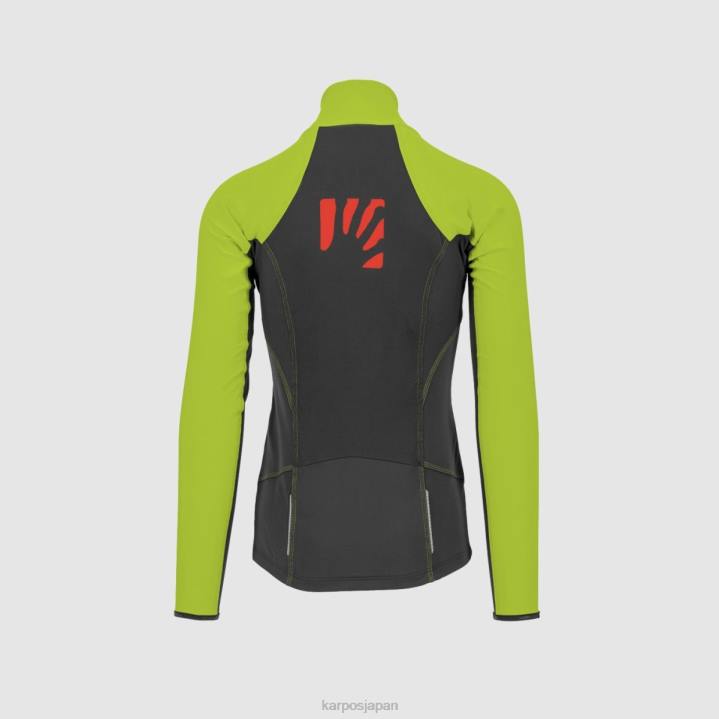 ジャケット| ブラック/ライムグリーン Karpos 男性 アラーニャ ライト ジャケット F4DL131