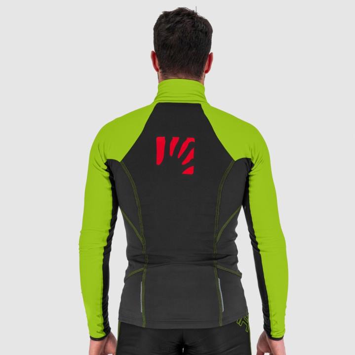 ジャケット| ブラック/ライムグリーン Karpos 男性 アラーニャ ライト ジャケット F4DL131