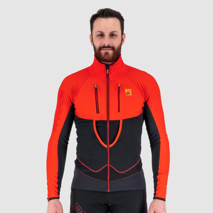 ジャケット| ブラック/グレナデン Karpos 男性 アラーニャ ライト ジャケット F4DL132