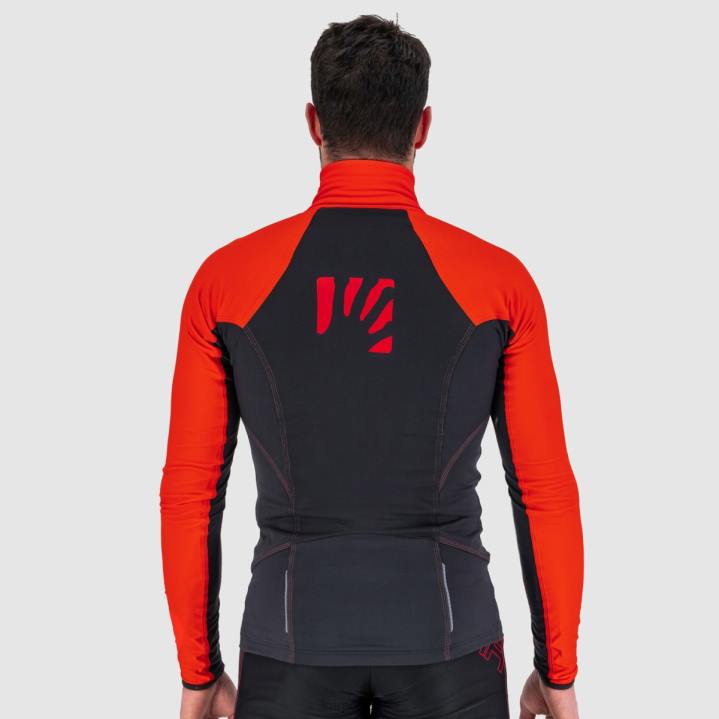 ジャケット| ブラック/グレナデン Karpos 男性 アラーニャ ライト ジャケット F4DL132