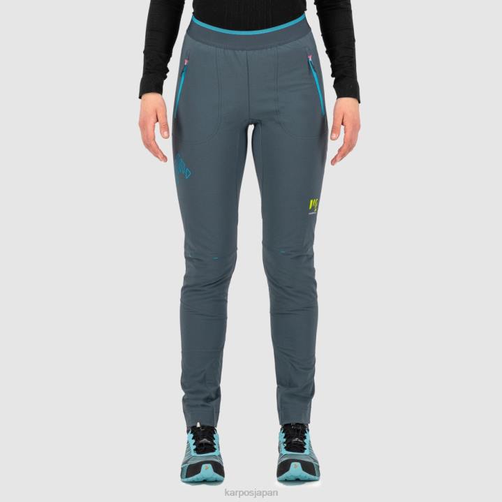 パンツ| ダークスレート/青い環礁 Karpos 女性 フェデラパンツ付き F4DL1427