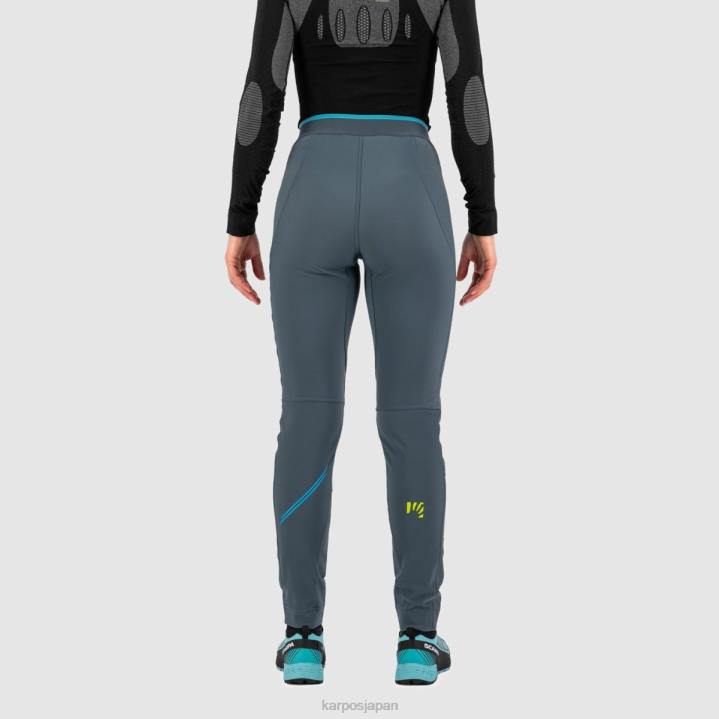 パンツ| ダークスレート/青い環礁 Karpos 女性 フェデラパンツ付き F4DL1427