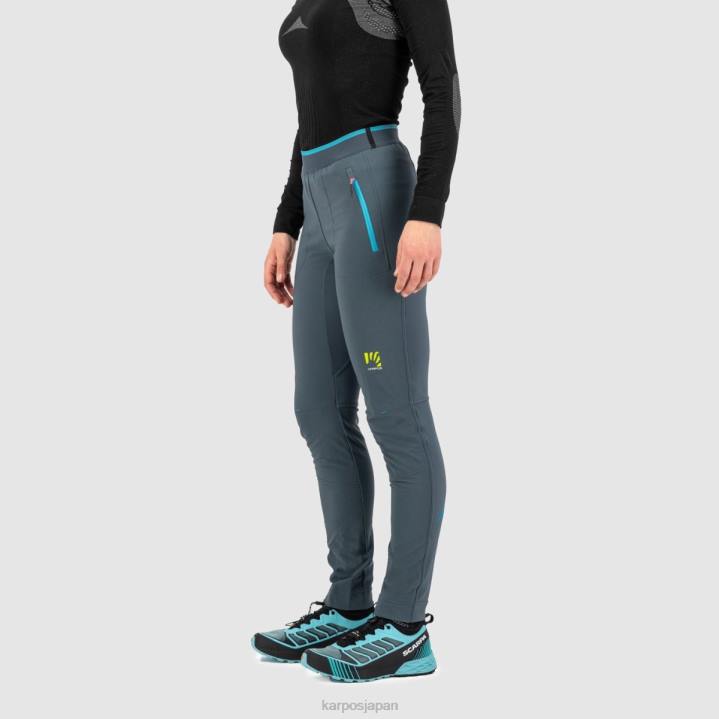パンツ| ダークスレート/青い環礁 Karpos 女性 フェデラパンツ付き F4DL1427