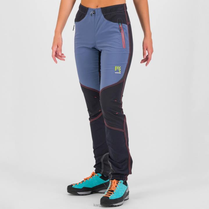 パンツ| ヴィンテージインディゴ/ブラック/ホットコーラル Karpos 女性 ロックウィパンツ F4DL1469