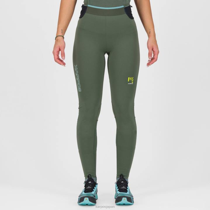 パンツ| タイム/ブラックサンド Karpos 女性 ラバレド冬はタイトです F4DL1516