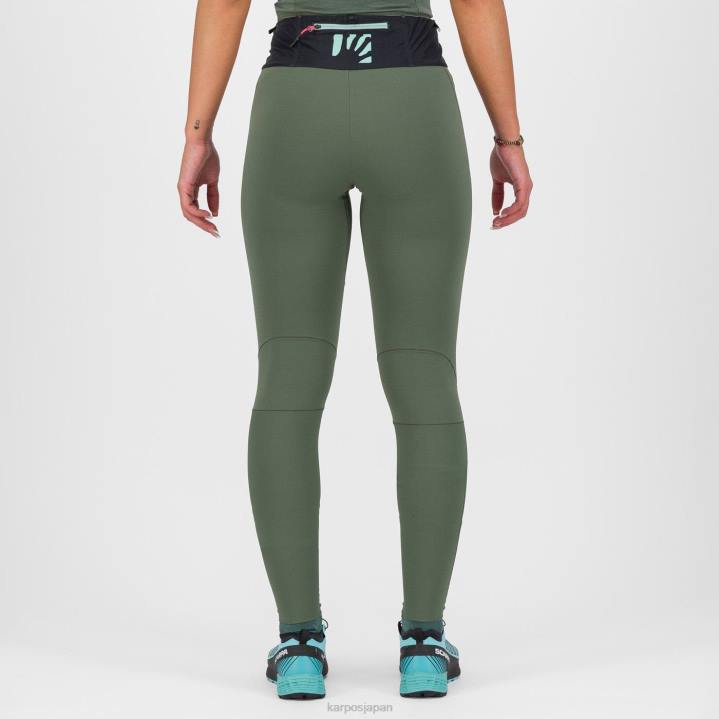 パンツ| タイム/ブラックサンド Karpos 女性 ラバレド冬はタイトです F4DL1516