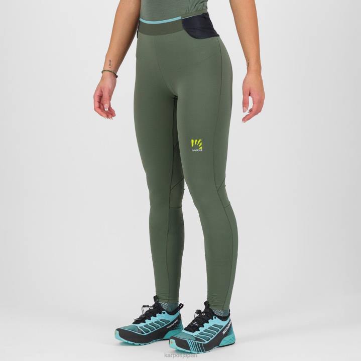 パンツ| タイム/ブラックサンド Karpos 女性 ラバレド冬はタイトです F4DL1516