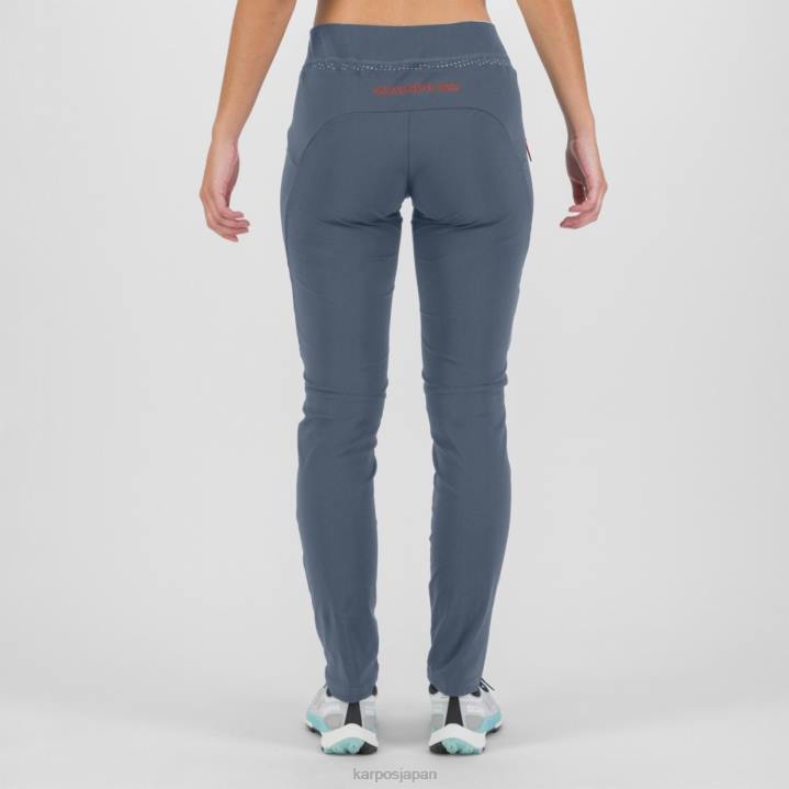パンツ| ヴィンテージインディゴ/ホットコーラル Karpos 女性 イージーパンツ F4DL1532