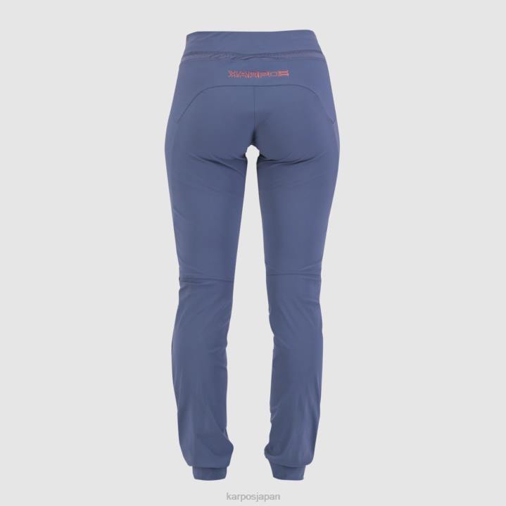 パンツ| ヴィンテージインディゴ/ホットコーラル Karpos 女性 パンツ付きの気楽な F4DL1535