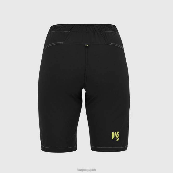 短い| 黒 Karpos 女性 ロック・バミューダ F4DL1592