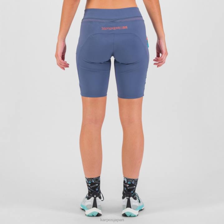 短い| ヴィンテージインディゴ/ホットコーラル Karpos 女性 のんびりしたバミューダ F4DL1596