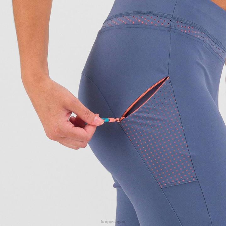 短い| ヴィンテージインディゴ/ホットコーラル Karpos 女性 のんびりしたバミューダ F4DL1596