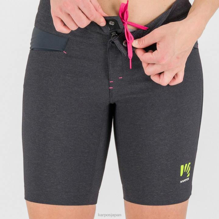 短い| ブラック/ダークグレー Karpos 女性 バミューダ諸島のドラダ F4DL1615