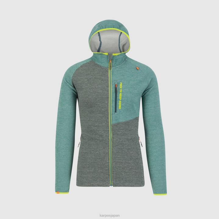 パーカー| 森林/北大西洋 Karpos 男性 カモシオ フルジップパーカー F4DL177