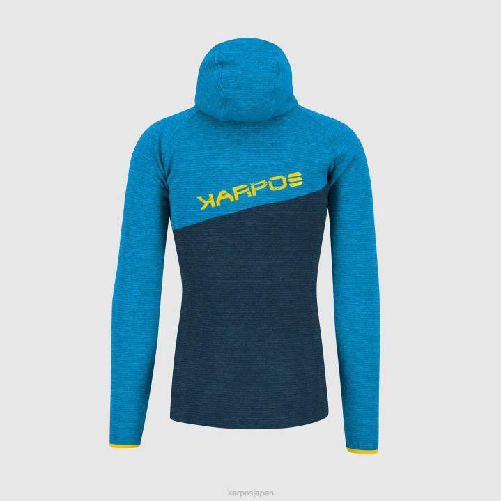 パーカー| ミッドナイト/ディーバブルー Karpos 男性 カモシオ フルジップパーカー F4DL179