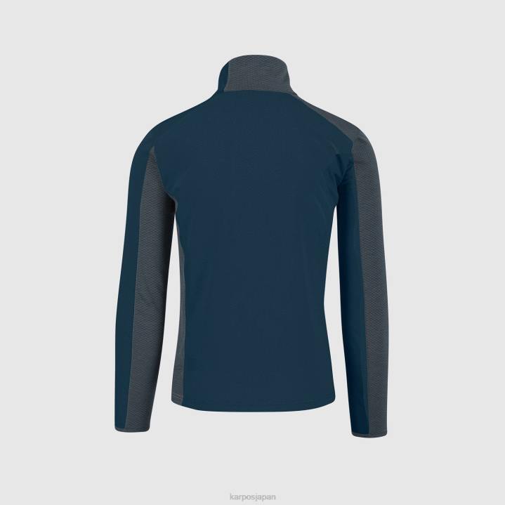 フリース| ダークスレート/ミッドナイト Karpos 男性 チャーツフリース F4DL186