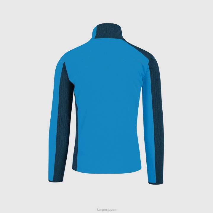 フリース| ミッドナイト/ディーバブルー Karpos 男性 チャーツフリース F4DL189