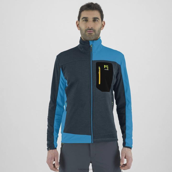 フリース| ミッドナイト/ディーバブルー Karpos 男性 チャーツフリース F4DL189