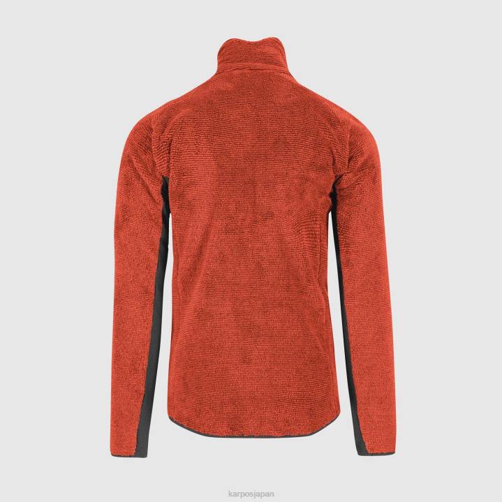 フリース| スパイシーオレンジ Karpos 男性 頂点フリース F4DL195