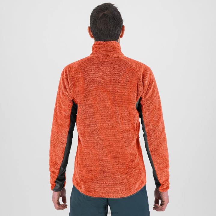 フリース| スパイシーオレンジ Karpos 男性 頂点フリース F4DL195